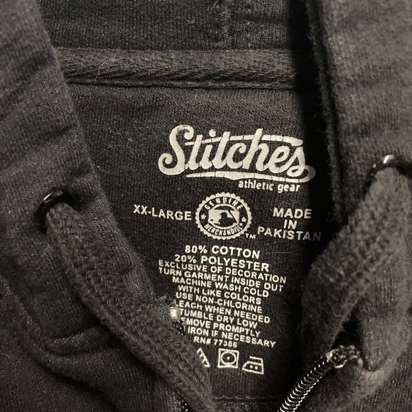 San Francisco Giants Hoodie Men's XXL Black MLB Baseball Stitches Full Zip Heavy - Picture 6 of 9